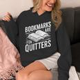 Bookmarks Quote Library Book Reader Unisex Hoodie