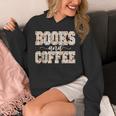 Books & Coffee Floral Unisex Hoodie