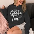 Books & Tea Book Reading Bookworm Read Books Librarian Unisex Hoodie