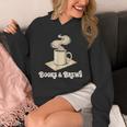 Books And Brews Coffee Reader Library Bibliophile Bookworm Unisex Hoodie