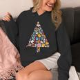 Books Christmas Tree Reading Club Librarian Library Xmas Unisex Hoodie