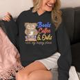 Books Coffee & Owls Are My Happy Place Book Lovers Unisex Hoodie