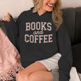Books And Coffee Vintage Reading Lover Typography Unisex Hoodie