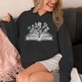 Books Flowers Library Bibliophile Literature Novel Bookworm Unisex Hoodie