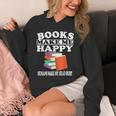 Books Make Me Happy Humans Make My Head Hurt Unisex Hoodie