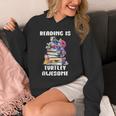Books Reading Is Fun Turtely Awesome Sea Turtle Reading Book Unisex Hoodie