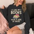 I Like My Books With a Side Of Panic Thriller Unisex Hoodie