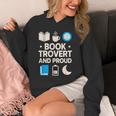 Booktrovert Introvert Reader Library Card Coffee Books Unisex Hoodie