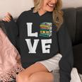 Bookworm Love Book Lover Reading Librarian Unisex Hoodie