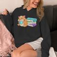 Bookworm Reading Hamster Books Unisex Hoodie Bookworm Reading Hamster Books Unisex Hoodie