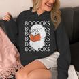 Booooks Cute Ghost Reading Books Halloween For Teacher &Kids Unisex Hoodie