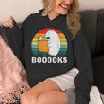 Booooks Funny Halloween Ghost Books For Bookworm Readers Unisex Hoodie