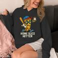 Boys Pizza Theme Baseball Home Hitter Unisex Hoodie Boys Pizza Theme Baseball Home Hitter Unisex Hoodie