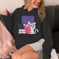 Cat Book Reading Unisex Hoodie Cat Book Reading Unisex Hoodie