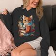 Cat Reading A Book Men Women Kids Unisex Hoodie Cat Reading A Book Men Women Kids Unisex Hoodie