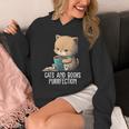 Cats And Books Purrfection Book Lover Book Nerd Librarian Unisex Hoodie