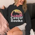 Cats And Books Or Women's Cat And Book Unisex Hoodie