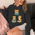 Cats Reading Book Lover Reading Bookworm Reader Unisex Hoodie