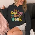 Cheerful Good Day To Read A Book Cozy Warm Bookworm Unisex Hoodie