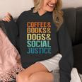 Coffee Books Dogs Social Justice Tee Unisex Hoodie
