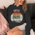 Coffee Books And Rain Reading Book Lover Retro Unisex Hoodie