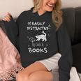 Coffee Cats And Books Ironic Kitty Literature Unisex Hoodie Coffee Cats And Books Ironic Kitty Literature Unisex Hoodie
