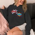 Comic Book POW Shirt BOOM Retro Superhero Costume Unisex Hoodie