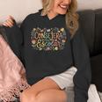 Consejera Escolar Cute Floral Counselor With Books & Owl Unisex Hoodie