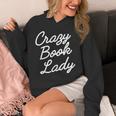 Crazy Book Lady Librarian Appreciation Humor Cute Literary Unisex Hoodie
