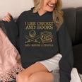 I Like Cricket And Books And Maybe 3 People Lover Unisex Hoodie I Like Cricket And Books And Maybe 3 People Lover Unisex Hoodie