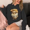 Cute Chick Reading Book Bandana Unisex Hoodie