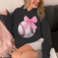 Cute Coquette Baseball Pink Bow Player & Fan Girls Unisex Hoodie Cute Coquette Baseball Pink Bow Player & Fan Girls Unisex Hoodie