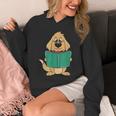 Cute Dog Reading A Human Training Book Dog Unisex Hoodie