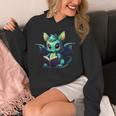 Cute Dragon With Book Unisex Hoodie Cute Dragon With Book Unisex Hoodie