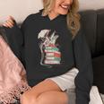 Cute Dragon Reading Cat Books Dragon Unisex Hoodie