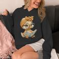 Cute Duckling Reading Book With Unisex Hoodie Cute Duckling Reading Book With Unisex Hoodie