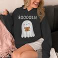 Cute Ghost Book Reading Halloween Teacher Booooks For Men Women Kids Unisex Hoodie