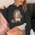 Cute Hedgehog Classics Stories Knowledge Fiction Reading Unisex Hoodie