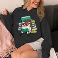 Cute Hedgehog Reading A Book Nerd Readers Unisex Hoodie