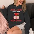 Cute Just A Girl Who Loves Reading Books Women And Girls Unisex Hoodie