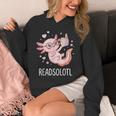 Cute Kawaii Readsolotl Axolotl Reading Book Pun Unisex Hoodie Cute Kawaii Readsolotl Axolotl Reading Book Pun Unisex Hoodie