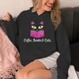 Cute Kitty Face Coffee Books & Cats Unisex Hoodie Cute Kitty Face Coffee Books & Cats Unisex Hoodie
