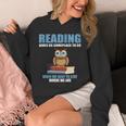 Cute Owl Reading Book Lover Positive Saying Unisex Hoodie