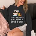 Cute Pet Animals Book Easily Distracted By Dogs Cats & Books Unisex Hoodie Cute Pet Animals Book Easily Distracted By Dogs Cats & Books Unisex Hoodie