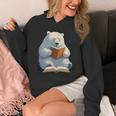 Cute Polar Bear Is Reading a Book Reading Polar Bear Unisex Hoodie Cute Polar Bear Is Reading a Book Reading Polar Bear Unisex Hoodie