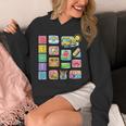Cute Teacher Life With Crayons Rainbow Books Apple School Unisex Hoodie