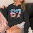 Dabbing Baseball Ice Cream Drip Number 67 Birthday Party Unisex Hoodie