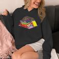 Dachshund Book Reading Lovers Bookworm Girls Teachers Unisex Hoodie