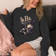Dark Academia Aesthetic Gothic Book Candle Skull Red Rose Unisex Hoodie