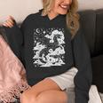 Dark Academia Fantasy Dragon Book Lover Bookish Goblincore Unisex Hoodie